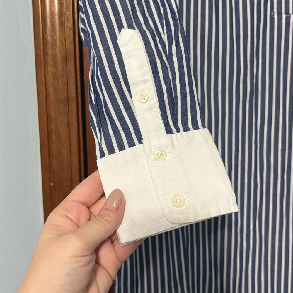 J. Crew | Shirt Dress with Contrasting Collar - Picture 4 of 6
